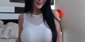 busty latina webcam blowjob