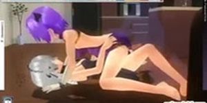 3D anime shemale cutie hot fucking