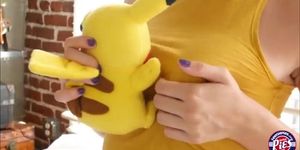 Cece fucked her Comforting pokemon and lets him fill her