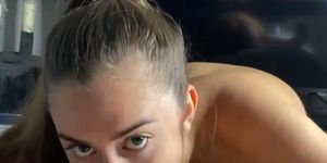 Chubby Blonde Teen gives Hot Blowjob Pov I found her at hookmet.com