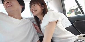 Natsu Tojo kisses and blowjobs in the city with his gf who loves kissing
