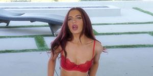 Glamorous Sabina Rouge makes you CUM in her Red Lingerie for DigitalDesire