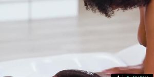Nuru Massage - Gorgeous Ebony Masseuse Alina Ali Wants To Ride Her Client'S Big Cock