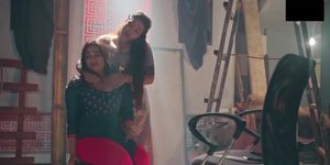 Indian lesbian bhabhi seductive sex web series scene (edited and music added)