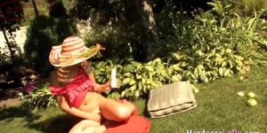 Teenage horny garden solo