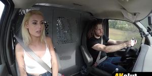 Blonde teen hammered by her new master in a truck (Victoria Stephanie)