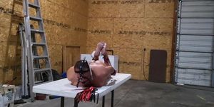 Piggy boy self hogtied