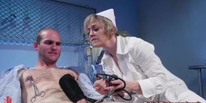 Bandaged patient Jonah Marx endures a sadistic huge boobs nurse Dee Williams