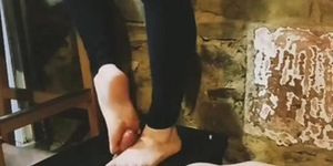 Cockbox footjob cumshot explosion.miss cataleya