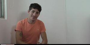 Cute Latin Boy Accepts To Suck My Cock And Fuck My Assistant In Front Of Camera To Earn Some Money