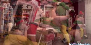 Sara Star, Karla Lane, Rose La Reine, Thicc Asian Kai- Santa's Naughty Workshop - Rose Monroe (Sarah Rose, Karla Rose, Rose_Monroe )