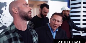 ADULT TIME - Whitney Wright Receives MASSIVE BUKKAKE FACIAL During Accidental Airport Gangbang! (John Holmes, John Strong, Alex Legend, Billy Boston)