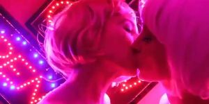 ASMR Hot lesbian kissing