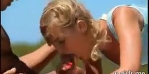 Hot Blonde Gets Fucked In Bathingsuit