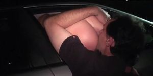 PUBLIC gangbang sex through car window with random strangers