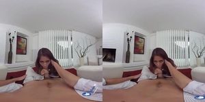 BaDoink VR Hot Foot Job By Sexy Paula Shy VR Porn (Paula Lee, Christy Charming)
