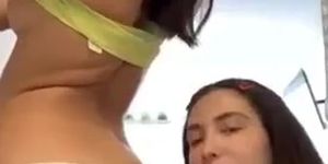Lesbian teen ass licking