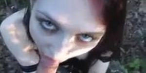 beautiful redhead teen wants bf to film her sucking off his rough cock while he films her on camera