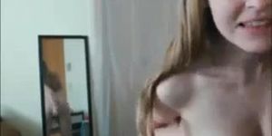 Hot Blonde Webcam Girl Loves Her Dildo F