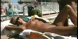 pool sex with  slut from online club