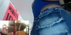 Latina Webcam Girl Masturbates In Public 2