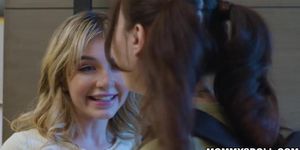 Serene Siren Chloe Surreal and Demi Hawks in a lesbian threesome (Addison Sky, Cute Chloe)