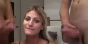 Hot Threesome On Webcam