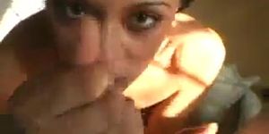 Hot! Short Hair Sloppy Edging Blowjob by Sunshine with Oral Creampie