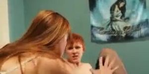 Couple of redheads in an intense lesbian fucking (Lily Cade)