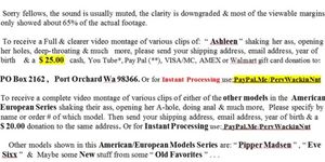 33rd American & European Web Cam Model (Promo Series)