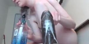 Pawg Hard Fucks Acesquirt Sex Toy Until She Is Squirting Wet