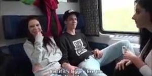 Exchange wife in train