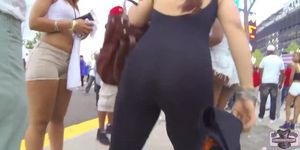 Ass in Jean Shorts