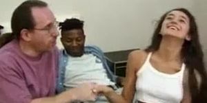 Ethnic retro girl pussylicked by black dude