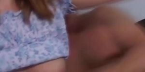 Brunette pregnant chick receives three schlongs