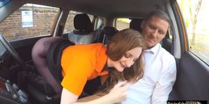 Big titted redhead Zara Durose pounding with FDS instructor