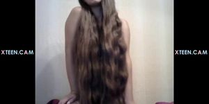 Fantastic Long Haired Teasing P03 from Xteen Cam