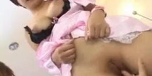 Meguru shakes big tits while is fucked in shaved nooky (Meguru Kosaka)