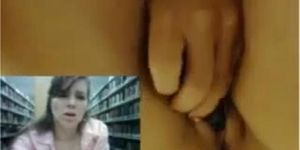Webcam Girl Orgasms In Library 4