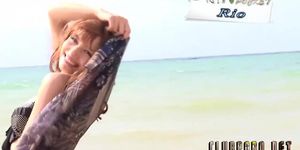 Akie Harada show in the beach clubporn net