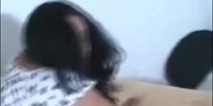 Cute Arab real gf demands for doggy creampie