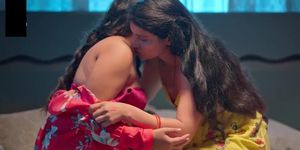 Indian lesbian bhabhi having secret affair indian web series hot scene (music added)