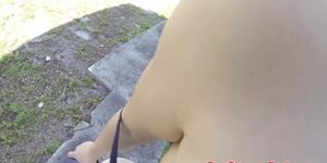 Pulled amateur pounded on spycam pov style
