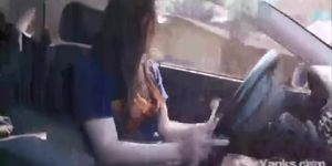 Female Director Series Matilda Cums while Driving