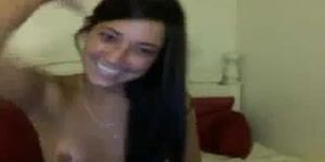 Tan Webcam Girl Dildos Her Pussy 1