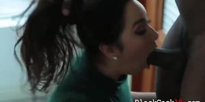 Kinky teen girl loves black cock in her pussy fucking her (Karlee Grey)