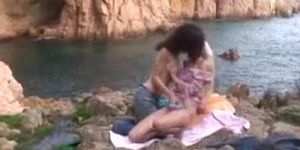 Outdoor lesbian fucking