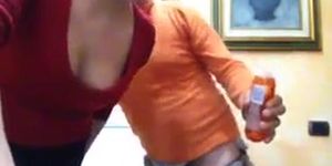 Romanian amateur slut fucked in front of the webcam