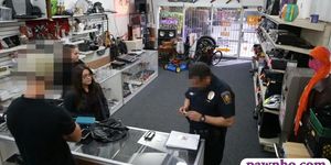 Two women tried to stole and banged rough by pawn dude