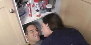 Classy euro milf fucked by plumbers pipe